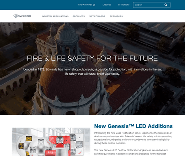 Edwards; Fire Alarm Systems, Life Safety Systems life panels