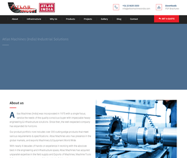 Atlas Machines India rolling machines