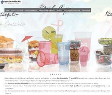 Nature Packwell clear cups