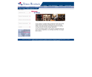 Trimax Residuals Management - Sludge Dewatering and Centrifuge environmental