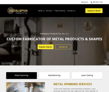 Metal Spinning & Hydroforming Services - Oak Creek, Wisconsin work inspection