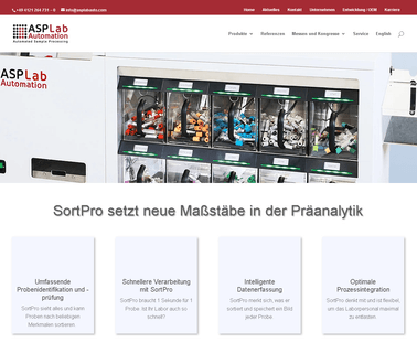 Startseite || Asp Lab Automation Ag; Automated labor hand