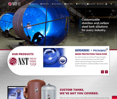 Niles Steel Tank down flash