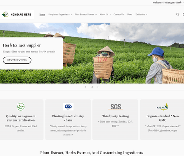 Shaanxi Honghao Bio-Tech herbal extract plant
