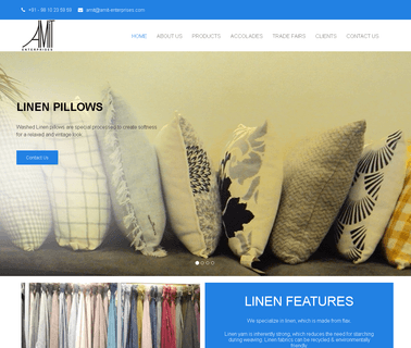 Amit Enterprises linen silk fabric