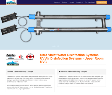 Wyckomar Uv Water Purification Systems Made in Canada water filter purification