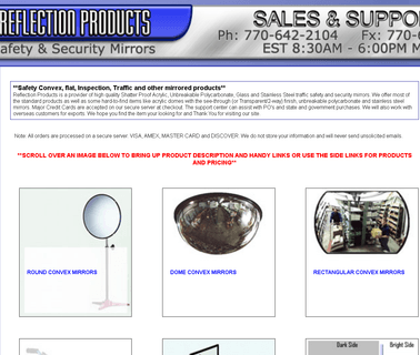 Convex Mirrors, Security Safety, convex
