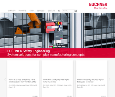 Euchner Safety Products; Safety Switches, Non curtain mat