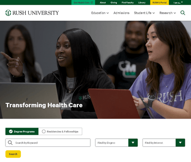 Rush University Medical Center education online technology