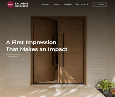 Exclusive Wood Doors fiber frames