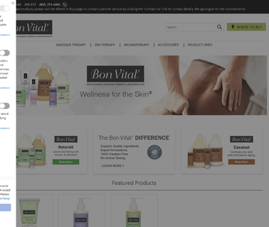 Wellness for the Skin Bon Vital ingredients massage