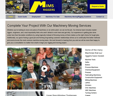 Welcome to MIMS Riggers machine boilers