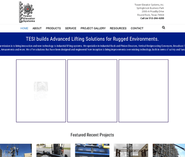 Tower Elevator Systems, rack pinion elevator