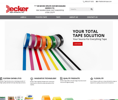 Decker Tape Products adhesive liner