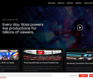 Home - Ross Video sports material