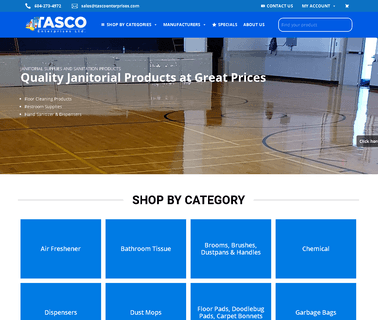 Tasco Enterprises Janitorial and Sanitation Products Richmond business janitorial