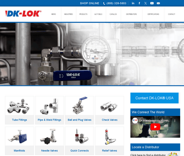 Dk-Lok USA Tube Fittings Valves and Accessories lok
