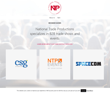 National Trade Productions expositions fairs