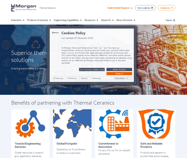 Morgan Advanced Materials access water