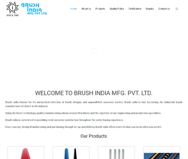 Brush India Mfg. brush cylindrical