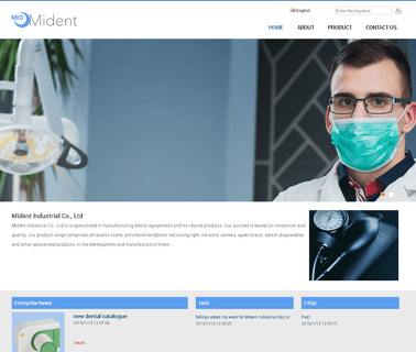 Mident Industrial dental unit handpiece