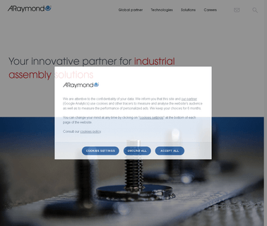 A. Raymond Tinnerman Industrial fastening assembly