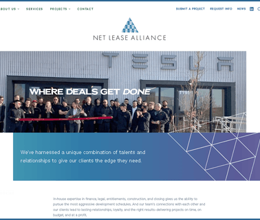 Net Lease Alliance construction placement