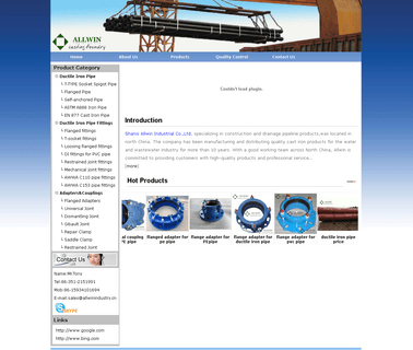 Allwin Industrial & Trading iron flanged pipe