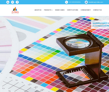 Zinks Colors & Technology gravure printing lamination inks