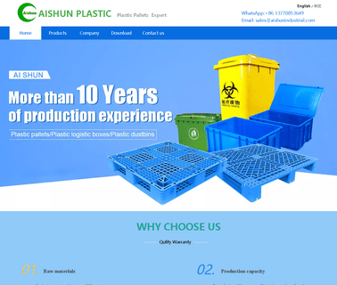 Zhangjiagang Aishun International Trading stackable plastic