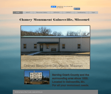 Gainesville Missouri Chaney Monument monuments headstones