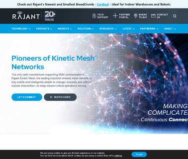 Rajant Corporation; Pioneer of Kinetic Wireless breaks