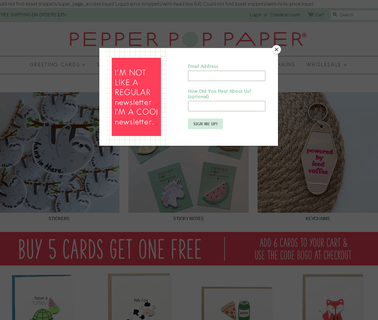Pepper Pop Paper and saying
