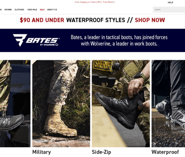 Home - Bates Footwear free uniform