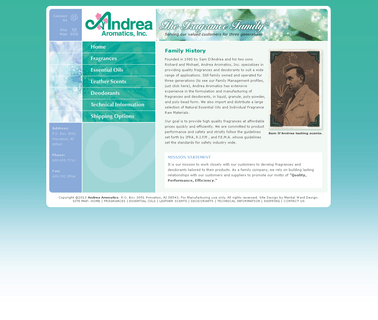 The Family History of Andrea Aromatics family leather
