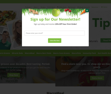 Macrolife Naturals supplement drinks