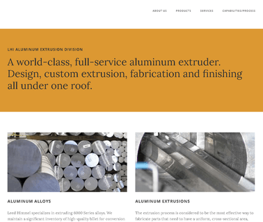 Leed Himmel Aluminum Extrusions Division – Aluminum Extrusion doors extrusion