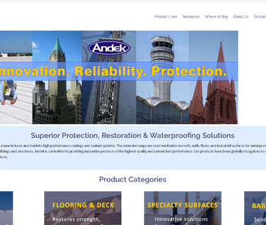 Andek Corp hazardous materials building