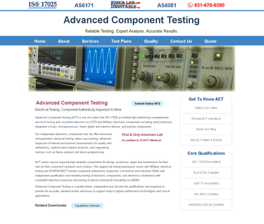 Act: Advanced Component Testing lab components