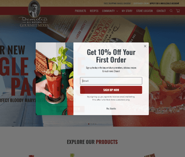 Demitris Gourmet Mixes bartender