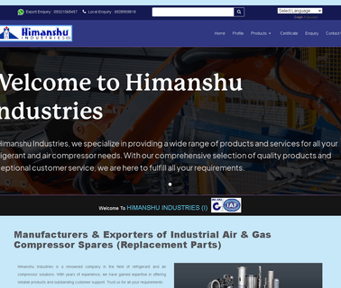 Himanshu Industries India ingersoll rand compressor