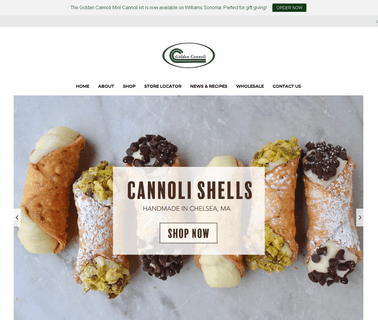 Golden Cannoli Shells Co chips nut