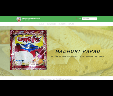 Ramesh Mahila Papad Udyog coloured box