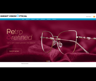 Danyang Bright Vision Optical Eyeglasses wood half