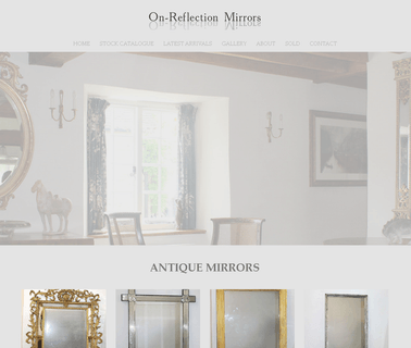 On Reflection Mirrors Limited glass venetian