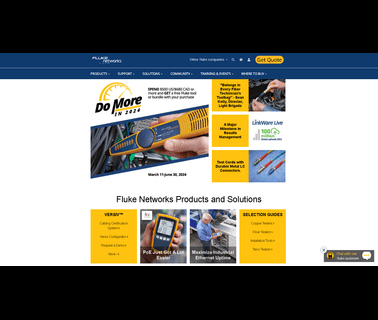 Fluke Networks installation enterprise
