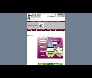 Site Internet Des & Eacute Ditions Gu & Eacute Rin internet site