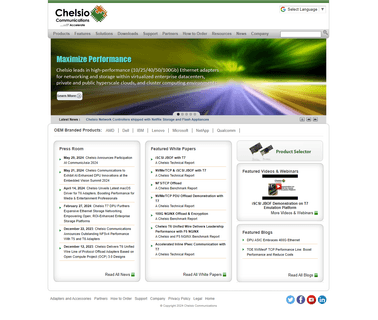Chelsio Communications Inc. gigabit ethernet