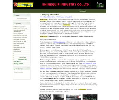 Shinequip Industry tools dongying