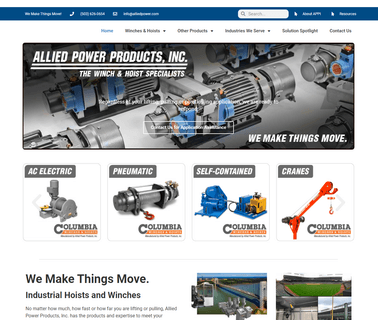 Allied Power Products - the Winch and Hoist Specialists hoist and cranes